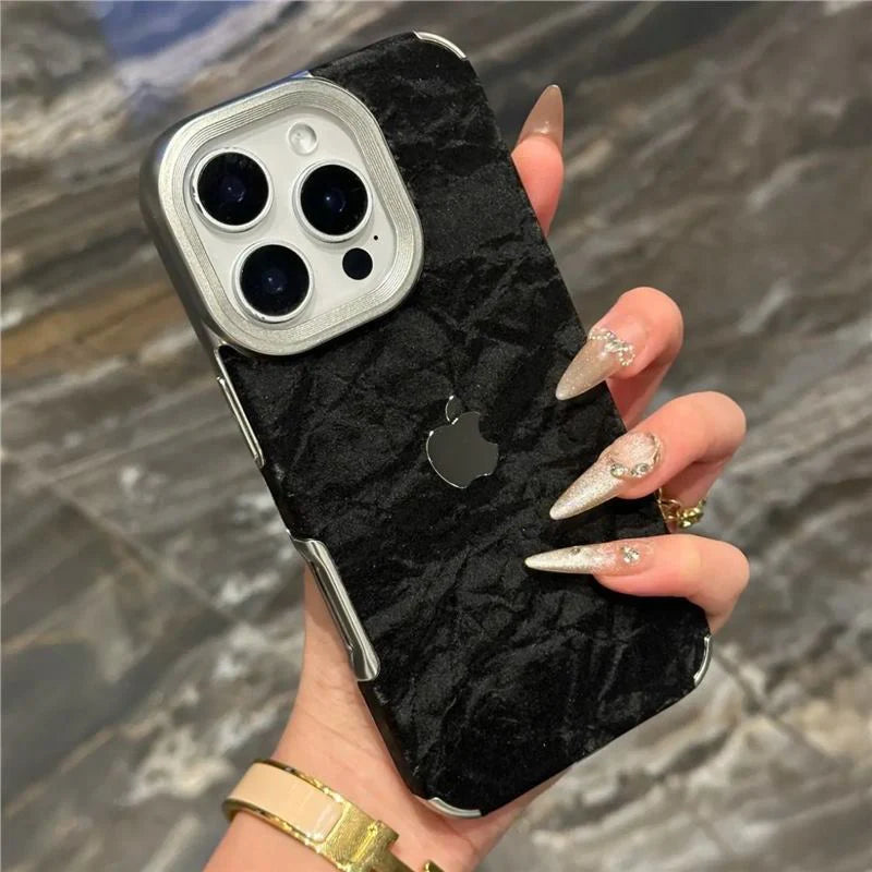 Snowy Mountain Silky Leather Case for iPhone