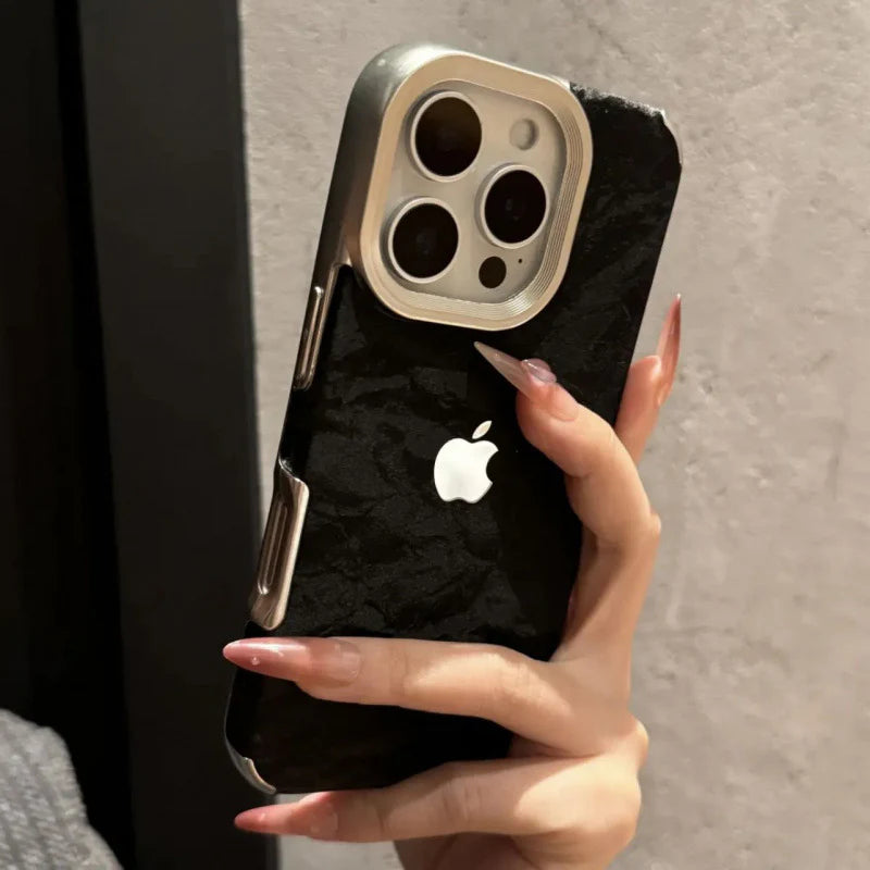 Snowy Mountain Silky Leather Case for iPhone