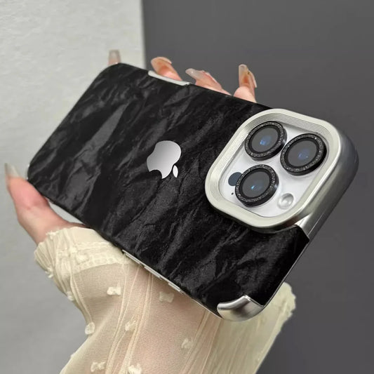Snowy Mountain Silky Leather Case for iPhone