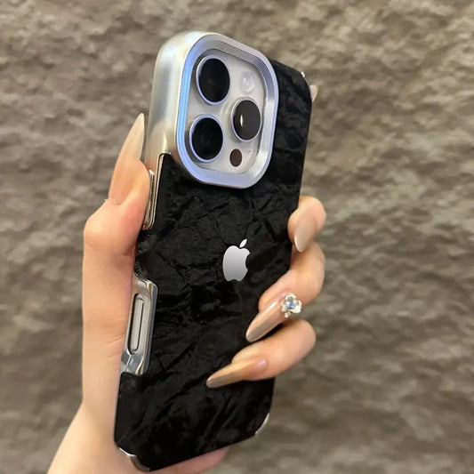 Snowy Mountain Silky Leather Case for iPhone