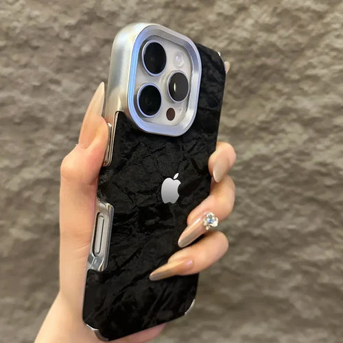 Snowy Mountain Silky Leather Case for iPhone